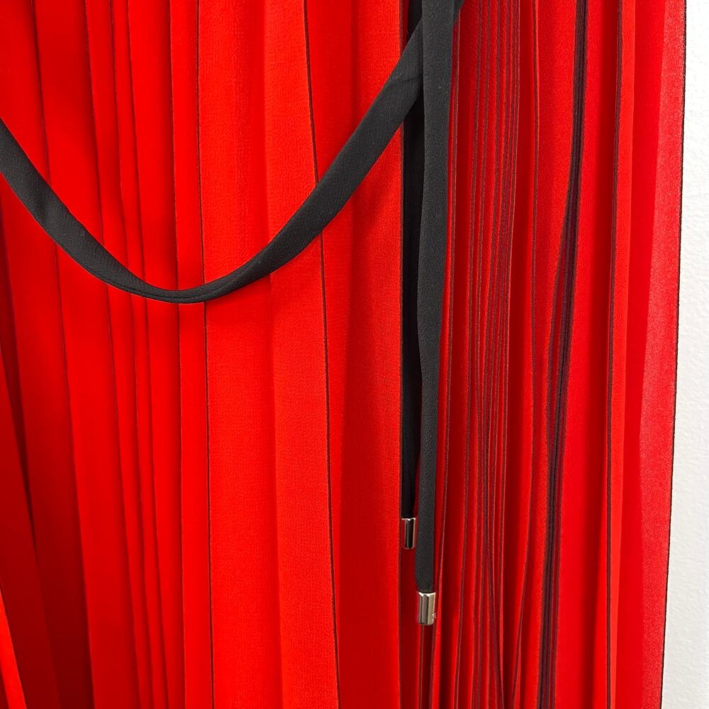 Ted Baker London Women Maleeta High/Low Red Dress Sleeveless Formal Flowy Size 4 - Picture 12 of 16